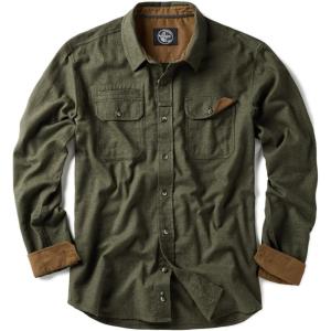 imageCQR Mens 100 All Cotton Button Down Flannel Shirts Long Sleeve Brushed Warm Soft Casual Outdoor Plaid ShirtStealth Suede Hunter Green