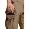 imageCQR Mens Quick Dry Work Pants Water Resistant Outdoor Tactical Pants Lightweight Stretch Cargo Hiking PantsDura Flex Coyote