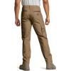imageCQR Mens Quick Dry Work Pants Water Resistant Outdoor Tactical Pants Lightweight Stretch Cargo Hiking PantsDura Flex Coyote
