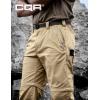 imageCQR Mens Convertible Cargo Tactical Pants Water Resistant Outdoor Hiking Pants Zip Off Lightweight Stretch Work PantsRunyon Dune Khaki