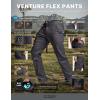 imageCQR Mens Motion Utility Casual Pants Regular Fit Lightweight Work Pants Water Resistant Outdoor Stretch Pants with PocketsVenture Charcoal