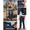imageCQR Mens Motion Utility Casual Pants Regular Fit Lightweight Work Pants Water Resistant Outdoor Stretch Pants with PocketsVenture Police Navy