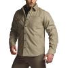 imageCQR Mens Flannel Lined Shirt Jackets Long Sleeved Rugged Plaid Cotton Brushed Suede Shirt JacketStealth Coal Miner