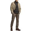 imageCQR Mens Flannel Lined Shirt Jackets Long Sleeved Rugged Plaid Cotton Brushed Suede Shirt JacketStealth Coal Miner