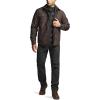 imageCQR Mens Flannel Lined Shirt Jackets Long Sleeved Rugged Plaid Cotton Brushed Suede Shirt JacketStealth Woods Night
