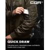 imageCQR Mens Casual Bomber Jacket Outdoor FallWinter ZipUp Windbreaker Water Resistant Padded MA1 Flight Jacket with PocketNavigator Dark Brown