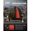 imageCQR Mens Casual Bomber Jacket Outdoor FallWinter ZipUp Windbreaker Water Resistant Padded MA1 Flight Jacket with PocketNavigator Dark Brown