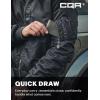imageCQR Mens Casual Bomber Jacket Outdoor FallWinter ZipUp Windbreaker Water Resistant Padded MA1 Flight Jacket with PocketWatcher Carbon Grey
