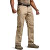 imageCQR Mens Military Cargo Pants Water Resistant Ripstop Army Combat Tactical Pants Outdoor Hunting Hiking EDC Work PantsHauler Alamo Khaki