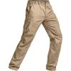 imageCQR Mens Military Cargo Pants Water Resistant Ripstop Army Combat Tactical Pants Outdoor Hunting Hiking EDC Work PantsHauler Alamo Khaki