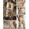 imageCQR Mens Military Cargo Pants Water Resistant Ripstop Army Combat Tactical Pants Outdoor Hunting Hiking EDC Work PantsHauler Alamo Khaki