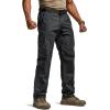 imageCQR Mens Military Cargo Pants Water Resistant Ripstop Army Combat Tactical Pants Outdoor Hunting Hiking EDC Work PantsHauler Black
