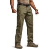 imageCQR Mens Military Cargo Pants Water Resistant Ripstop Army Combat Tactical Pants Outdoor Hunting Hiking EDC Work PantsHauler Soil Green
