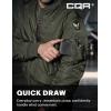 imageCQR Mens Casual Bomber Jacket Outdoor FallWinter ZipUp Windbreaker Water Resistant Padded MA1 Flight Jacket with PocketNavigator Af Army Green
