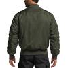 imageCQR Mens Casual Bomber Jacket Outdoor FallWinter ZipUp Windbreaker Water Resistant Padded MA1 Flight Jacket with PocketNavigator Af Army Green