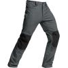 imageCQR Mens Softshell Fleece Lined Winter Hiking Pants Water Resistant Insulated Thermal Outdoor Tactical Warm Snow Ski PantsExpedition Charcoal