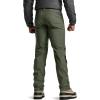 imageCQR Mens Softshell Fleece Lined Winter Hiking Pants Water Resistant Insulated Thermal Outdoor Tactical Warm Snow Ski PantsExpedition Olive
