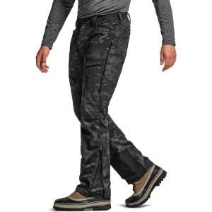 imageCQR Mens Softshell Fleece Lined Winter Hiking Pants Water Resistant Insulated Thermal Outdoor Tactical Warm Snow Ski PantsTeton Alpha Utility Camo Black