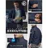 imageCQR Mens Water Resistant Tactical Softshell Jacket Fleece Lined High Neck Full Zip Wind Rain Hiking Hunting Winter OutdoorOperator X Heather Navy