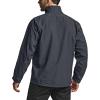 imageCQR Mens Water Resistant Tactical Softshell Jacket Fleece Lined High Neck Full Zip Wind Rain Hiking Hunting Winter OutdoorUrban Heather Dark Grey