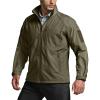 imageCQR Mens Water Resistant Tactical Softshell Jacket Fleece Lined High Neck Full Zip Wind Rain Hiking Hunting Winter OutdoorOperator X Soil Green