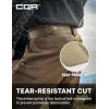 imageCQR Tactical Belt Military Style Heavy Duty Belt Webbing EDC QuickRelease Buckle2pack Flex Poly Black Khaki