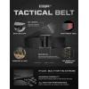 imageCQR Tactical Belt Military Style Heavy Duty Belt Webbing EDC QuickRelease BuckleDura Nylon Black