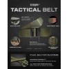 imageCQR Tactical Belt Military Style Heavy Duty Belt Webbing EDC QuickRelease BuckleDura Nylon Green