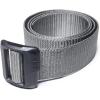 imageCQR Tactical Belt Military Style Heavy Duty Belt Webbing EDC QuickRelease BuckleFlex Poly Grey