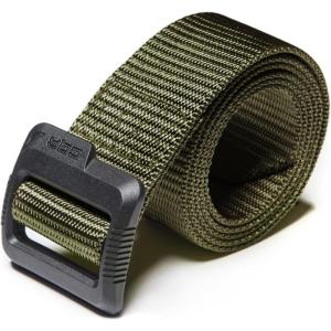 imageCQR Tactical Belt Military Style Heavy Duty Belt Webbing EDC QuickRelease BuckleDura Nylon Green
