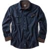 imageCQR Mens 100 All Cotton Button Down Flannel Shirts Long Sleeve Brushed Warm Soft Casual Outdoor Plaid ShirtSuede Navy