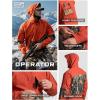 imageCQR Mens Hooded Tactical Softshell Jacket Water Resistant Fleece Lined Hoodie Winter Outdoor Hunting Hiking Rain WindOperator Orange  Hunting Camo