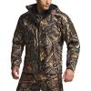 imageCQR Mens Hooded Tactical Softshell Jacket Water Resistant Fleece Lined Hoodie Winter Outdoor Hunting Hiking Rain WindOperator Hunting Camo