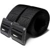 imageCQR Tactical Belt Military Style Heavy Duty Belt Webbing EDC QuickRelease Buckle2pack Dura Nylon Black Black
