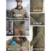 imageCQR Mens Thermal Fleece Quarter Zip Sweater Outdoor Lightweight Long Sleeve Pullover Casual Mock Neck Polo SweatersCovert Oatmeal
