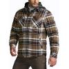 imageCQR Mens Sherpa Lined Cotton Flannel Shirt Jacket Long Sleeve Warm Winter Outdoor Plaid Button Up Jacket Coat with PocketsStealth Aged Barrel