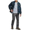 imageCQR Mens Sherpa Lined Cotton Flannel Shirt Jacket Long Sleeve Warm Winter Outdoor Plaid Button Up Jacket Coat with PocketsStealth Forest Oasis
