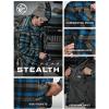 imageCQR Mens Sherpa Lined Cotton Flannel Shirt Jacket Long Sleeve Warm Winter Outdoor Plaid Button Up Jacket Coat with PocketsStealth Forest Oasis