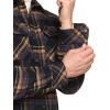 imageCQR Mens Flannel Shirt Jacket Long Sleeve Winter Warm Outdoor Casual Plaid Jacket Coat with Pockets