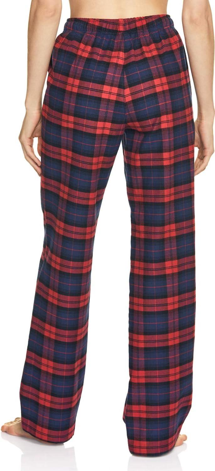 imageCQR Womens 100 Cotton Flannel Plaid Pajama Pants Brushed Soft Lounge ampamp Sleepwear PJ Bottoms with Pockets