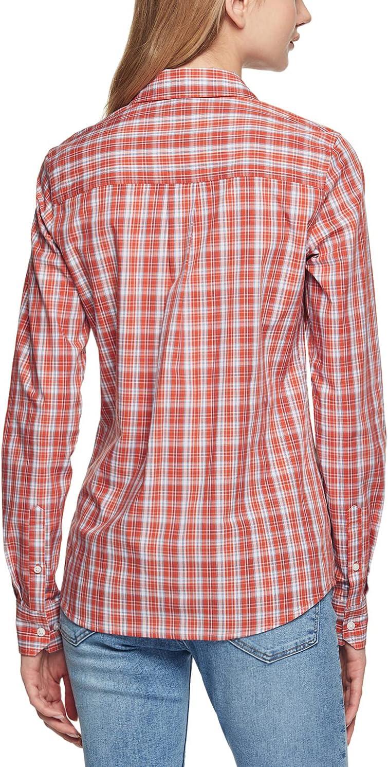 imageCQR Womens Classic Fit Button Up Shirts 100 Cotton Long Sleeve Casual Poplin Shirt