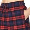 imageCQR Womens 100 Cotton Flannel Plaid Pajama Pants Brushed Soft Lounge ampamp Sleepwear PJ Bottoms with Pockets