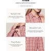 imageCQR Womens Classic Fit Button Up Shirts 100 Cotton Long Sleeve Casual Poplin Shirt