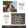 imageCQR Kids Little Boys Girls Baby Plaid Flannel Shirt Long Sleeve AllCotton Soft Brushed Casual Button Down Shirts
