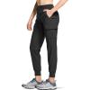 imageCQR Womens Hiking Outdoor Pants Lightweight Stretch Cargo Pants with Zipper Pockets Water Resistant Athletic Pants