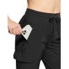 imageCQR Womens Hiking Outdoor Pants Lightweight Stretch Cargo Pants with Zipper Pockets Water Resistant Athletic Pants