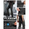 imageCQR Mens Winter Fleece Lined Pants WaterResistant Outdoor Stretch Work Pants Windproof Casual Pants with PocketsBrume Black