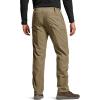 imageCQR Mens Winter Fleece Lined Pants WaterResistant Outdoor Stretch Work Pants Windproof Casual Pants with PocketsBrume Pale Khaki