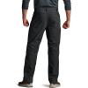 imageCQR Mens Winter Fleece Lined Pants WaterResistant Outdoor Stretch Work Pants Windproof Casual Pants with PocketsNylon Fleece Cargo Black