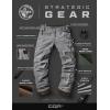 imageCQR Mens Winter Fleece Lined Pants WaterResistant Outdoor Stretch Work Pants Windproof Casual Pants with PocketsNylon Fleece Cargo Charcoal